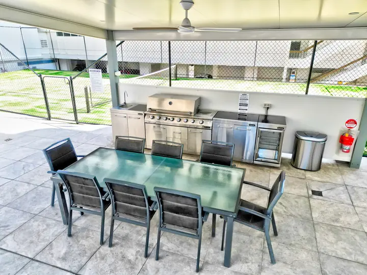 Communal BBQ and dining area